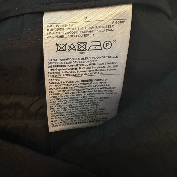 🪅Banana Republic Jacquard Ankle Pants. Black. Size 6.  Style 723154 - Picture 9 of 14